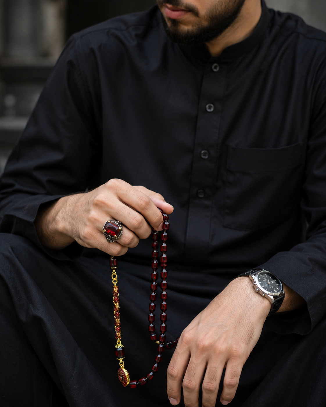 Ring + Tasbeeh